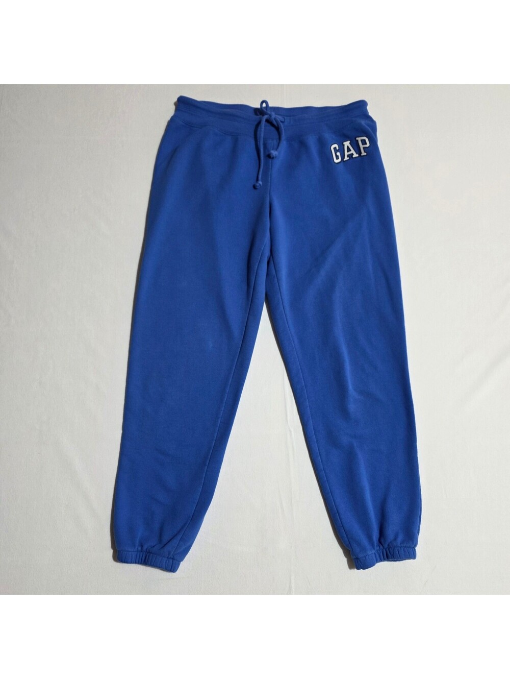 Gap sweatpants royal blue with white & black Gap logo women's size medium